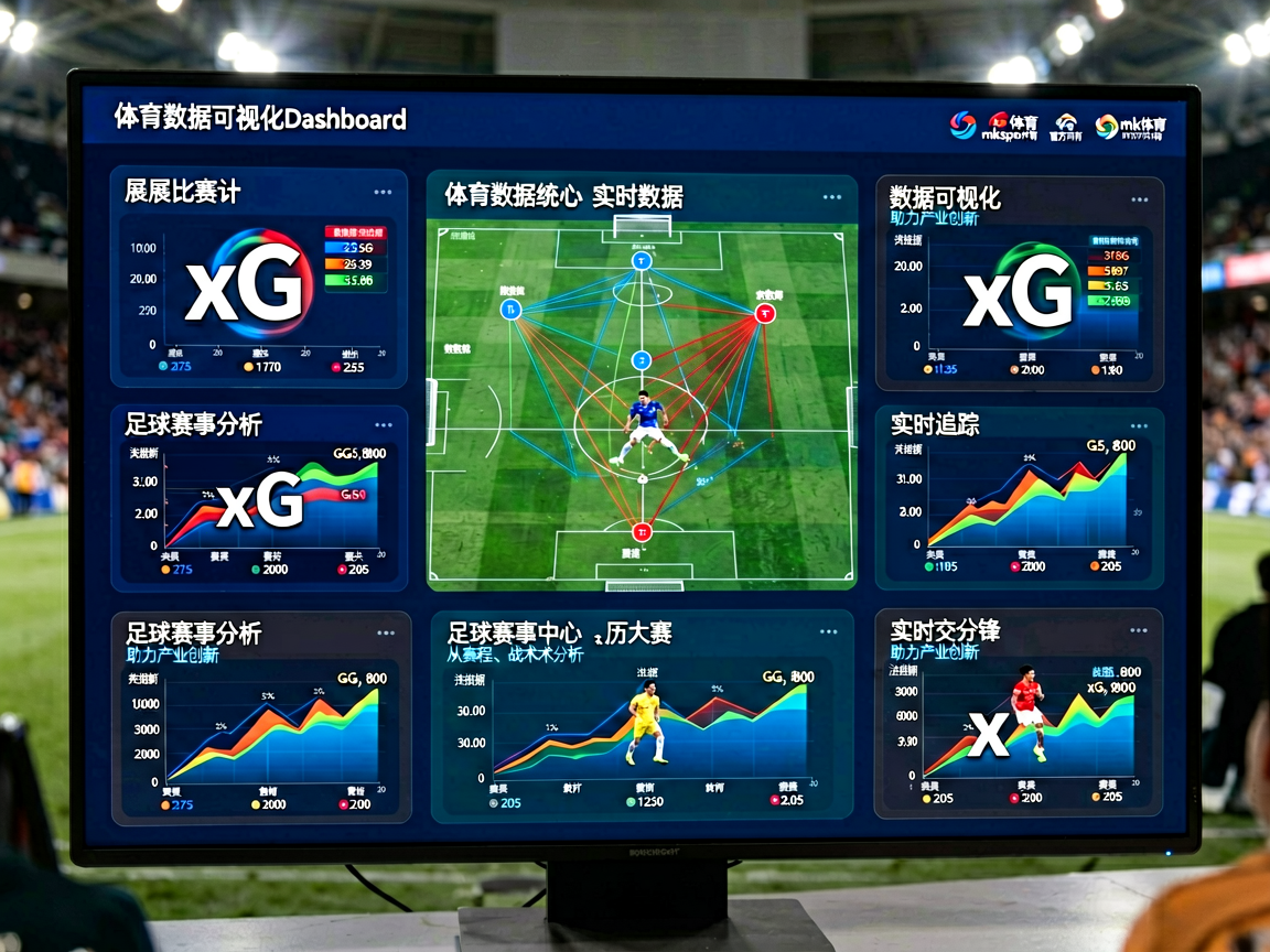 体育数据可视化Dashboard，展示比赛统计图表和实时数据